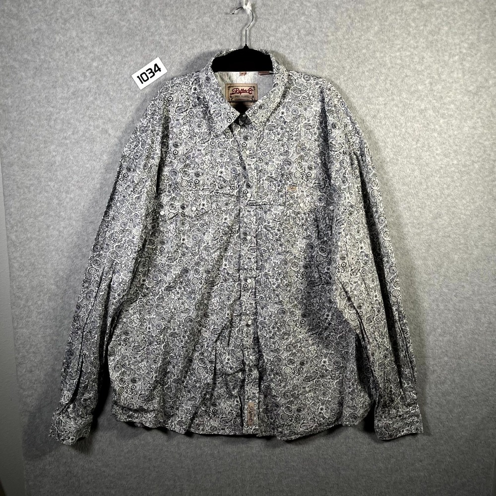Rafter Western Shirt Men 3XB Multicolor Paisley Stretch ProFlex 45 Performance